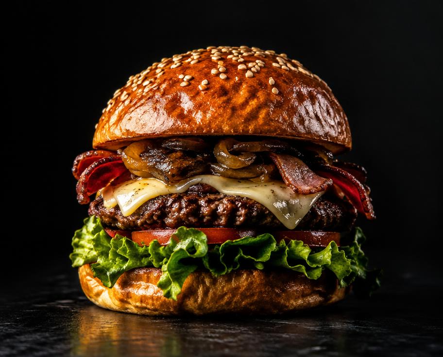 A burger on us